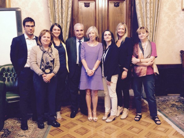 La delegazione del progetto Experience Etruria in visita dal Ministro Giannini