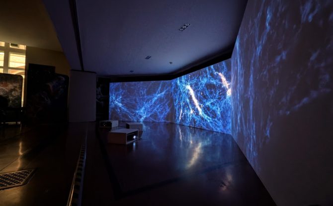 Un ambiente immersivo per un gioco spaziale